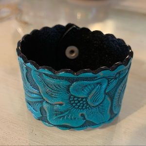 Tooled Leather Bracelet